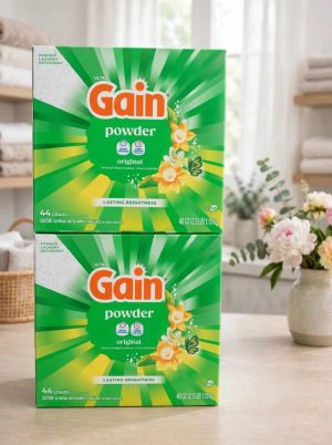 Gain Powder Laundry Detergent, Original Scent, 40 oz, 44 Loads.