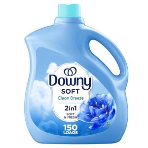 Downy Liquid Fabric Softener, Clean Breeze Scent, 111 fl oz, 150 Loads.