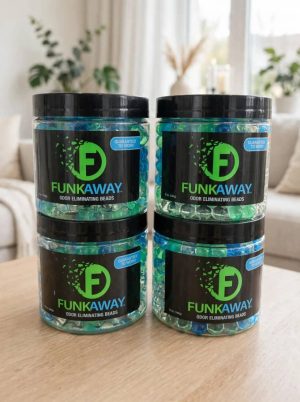 FunkAway Odor Eliminating Beads, Supercharged Odor Absorbing Beads, 12 oz.