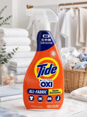 Tide +Ultra Oxi All-Fabric Laundry Stain Remover Spray, 22 fl oz.