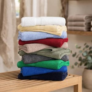 Tommy Hilfiger Modern American bath towel.