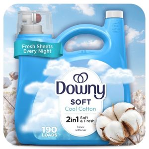 Downy Liquid Laundry Fabric Softener and Conditioner, Clean Breeze Scent, 140 fl oz, 190 Loads.