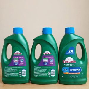 Cascade Complete Dishwasher Detergent Liquid Gel, Dish Detergent, Dish Soap, Fresh, 75oz.