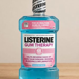Listerine Gum Therapy Anti-Gingivitis Glacier Mint Mouthwash, 50.72 fl. oz, 1.5L.