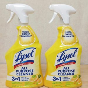 Lysol® All Purpose Cleaner Sanitizing and Disinfecting Spray Lemon Breeze Scent, 32 oz, Bottle.