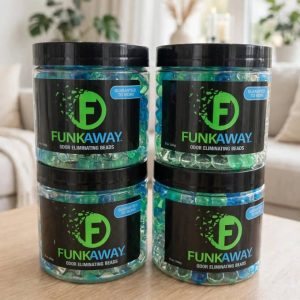 FunkAway Odor Eliminating Beads, Supercharged Odor Absorbing Beads, 12 oz.