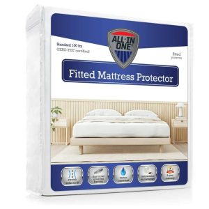 All-in-One Queen Waterproof Fitted Mattress Protector.