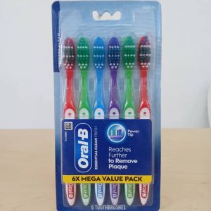 Oral-B Toothbrush Dual Clean, Soft, 6 Count.