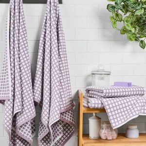 Mainstays Performance Super Soft Quick Dry Bath Towel Set, 4-Piece.
