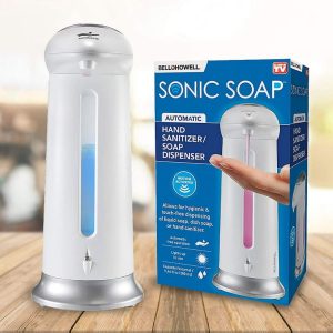 Sonic Soap Automatic Touch Free Soap Hand Sanitiser Dispenser Motion Activated 9.5 fl oz for Kitchen.