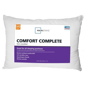 Mainstays Comfort Complete Bed Pillow, Standard/Queen.