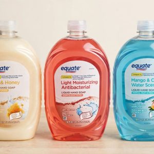 Equate Antibacterial Liquid Hand Soap, 50 fl oz,  Moisturizers Active Ingredient.