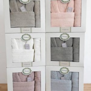 Belinder Vision Family Cotton Bathrobe with towels Set.