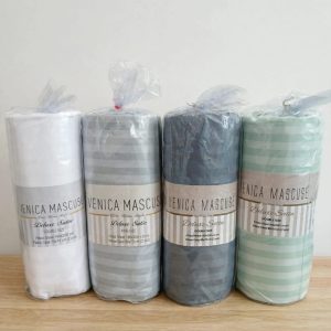Venica Mascuse Deluxe Cotton Satin Double/ Queen 3pcs Sheet Set.