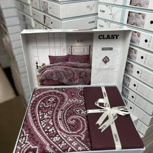 Clasy king-size cotton duvet cover set.