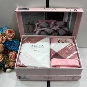 Alena Home 4pcs cotton Duvet cover set, Queen