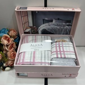 Alena Home 4pcs cotton Duvet cover set, Queen