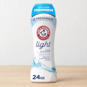 ARM & HAMMER Light In-Wash Scent Booster, Laundry Scent Booster Crisp Clean scent, 24 Oz.