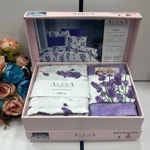 Alena Home 4pcs cotton Duvet cover set, Queen