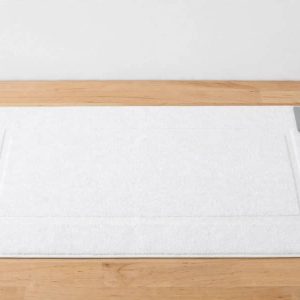 DUKE Hotel Collection Floor Towel- White, 50cm x 80cm.