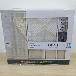 Mainstays 17 Pieces Luxury Bath Set- 5 Designs.