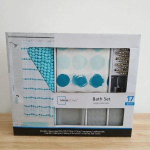 Mainstays 17 Pieces Luxury Bath Set- Teal